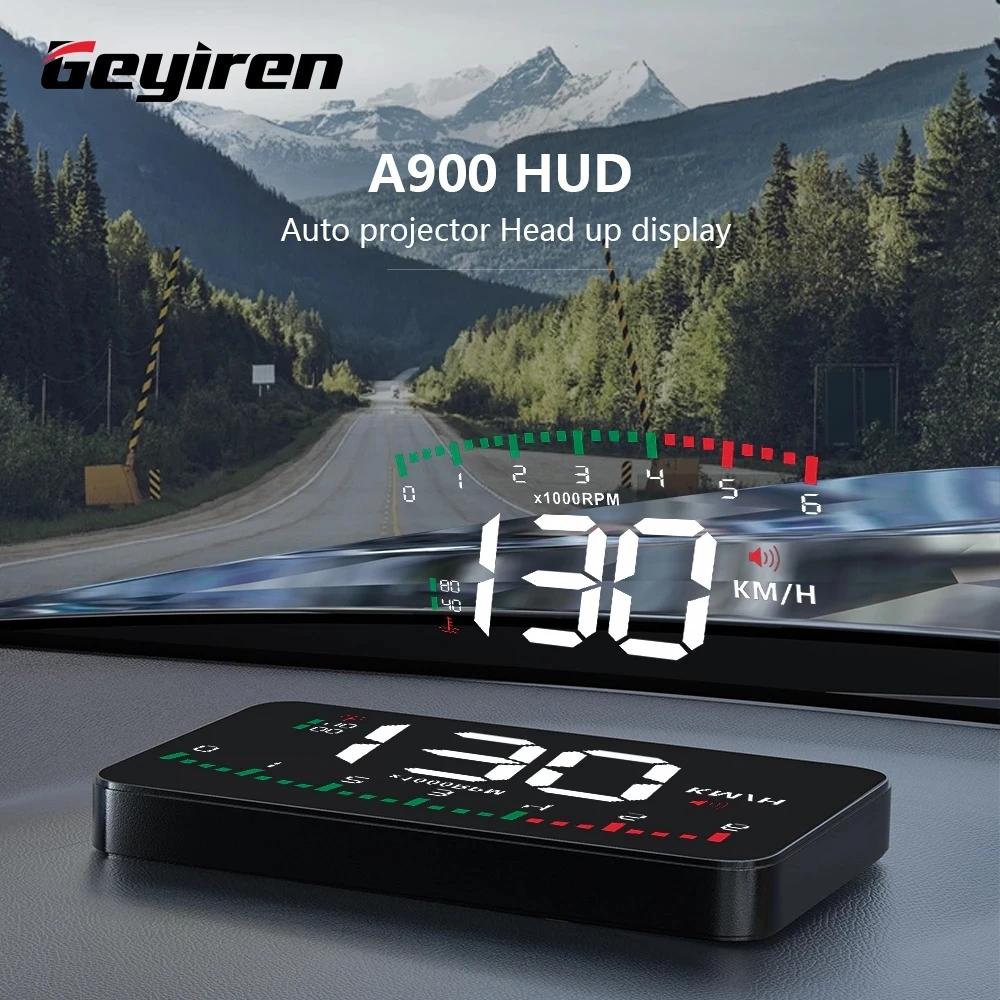 A900 ڵ Hud ÷ ڵ  ˶ EOBD OBD2   ÷ rpm ӵ    ڵ ׼